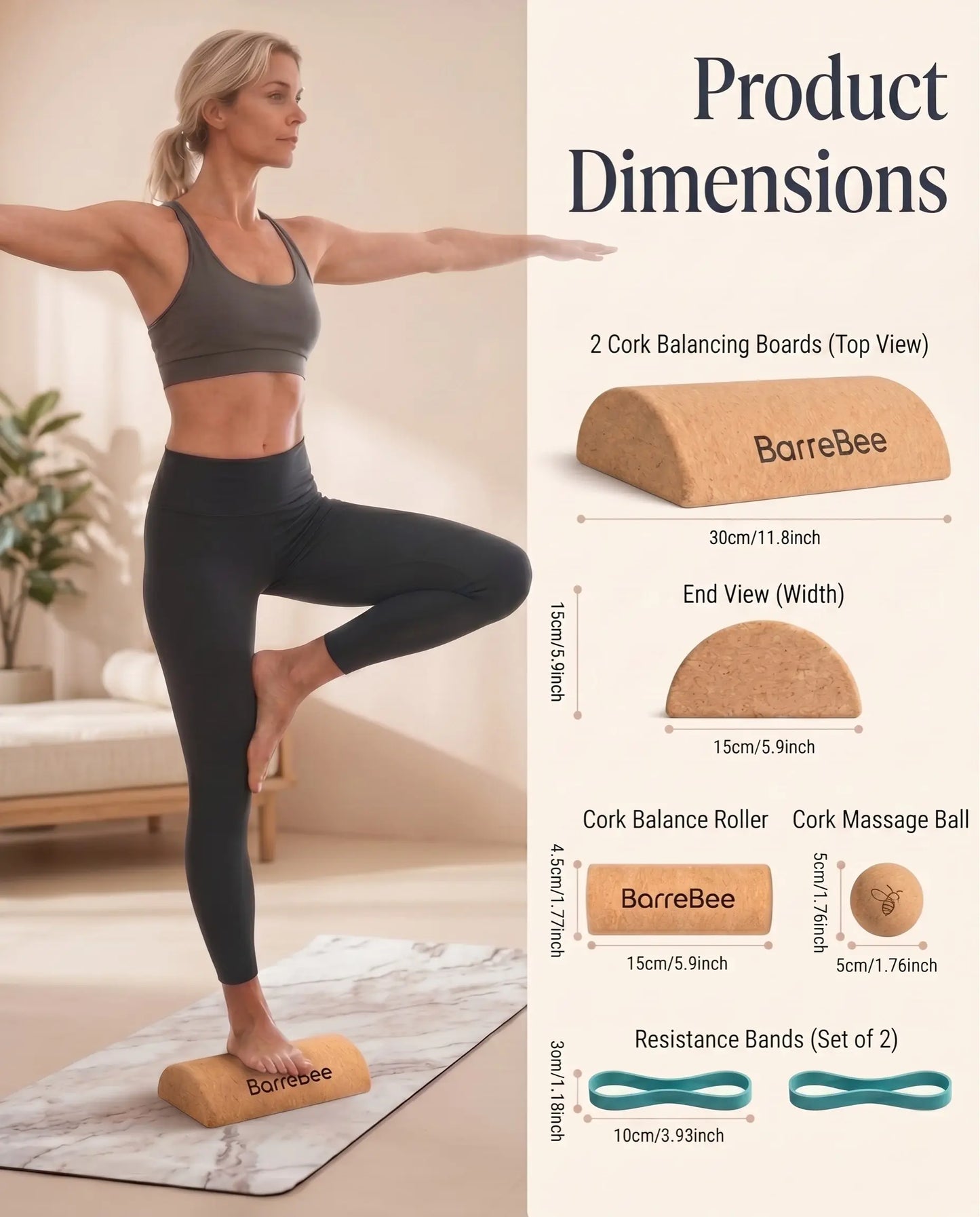 Pivot Pro Cork Balance Board Set